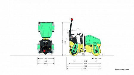 Каток двухвальцовый AMMANN ARX26-2